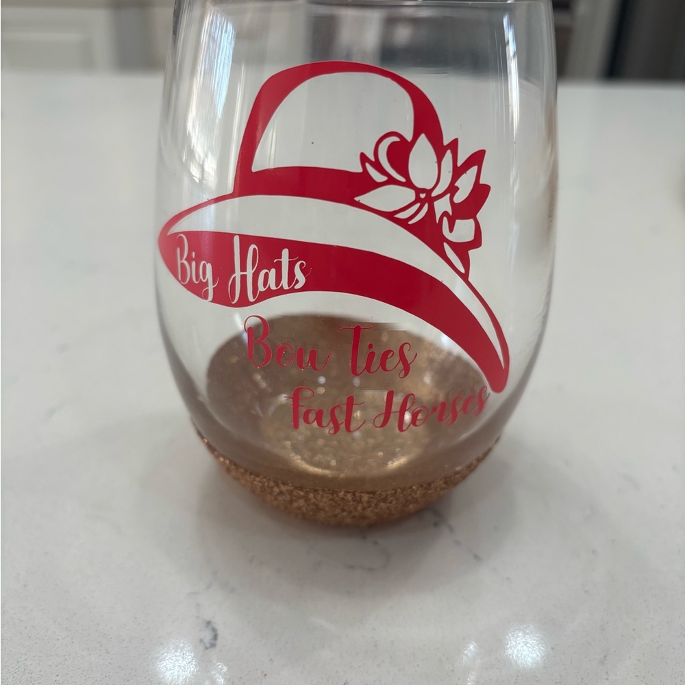 Set of 8 Wine Tumblers- Equestrian theme.  New, never used